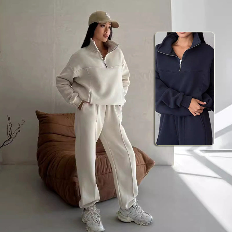 Y2K Winter Tracksuit Set - Women's 2 Piece Zipper Jacket & Pants | Original American Co