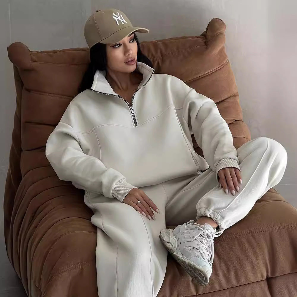 Y2K Winter Tracksuit Set - Women's 2 Piece Zipper Jacket & Pants | Original American Co