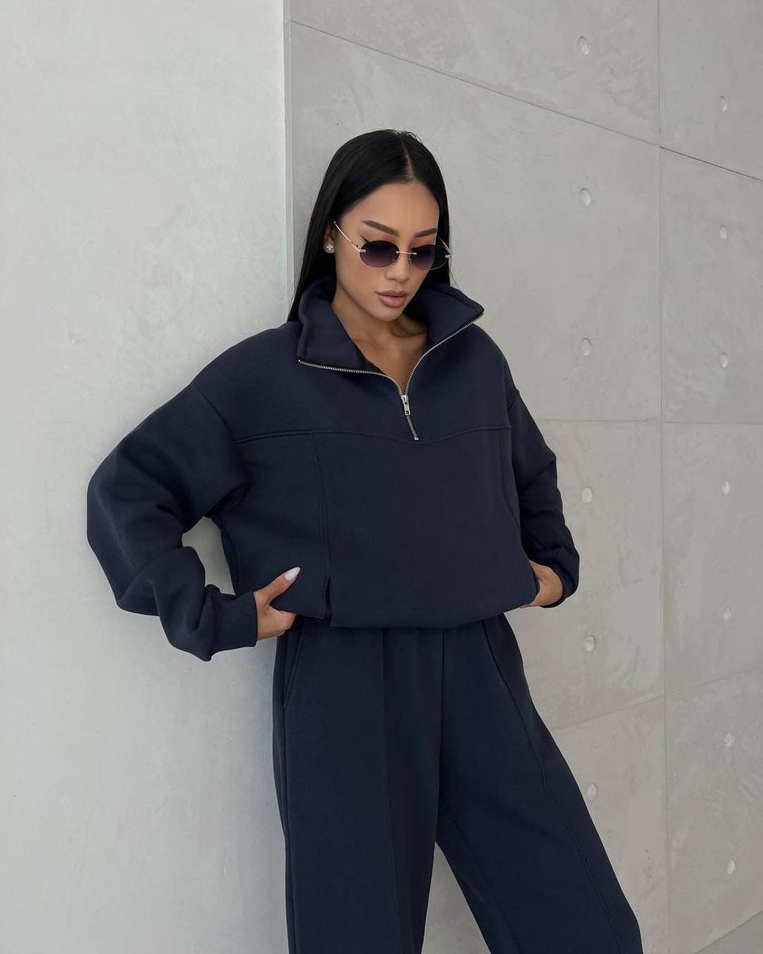 Y2K Winter Tracksuit Set - Women's 2 Piece Zipper Jacket & Pants | Original American Co
