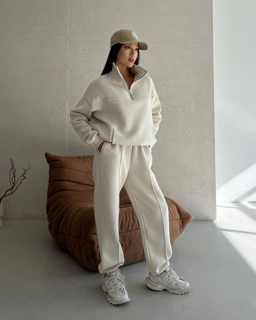 Y2K Winter Tracksuit Set - Women's 2 Piece Zipper Jacket & Pants | Original American Co