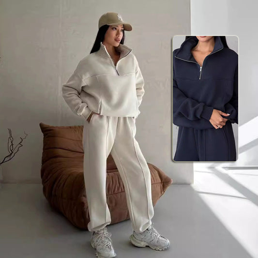 Y2K Winter Tracksuit Set - Women's 2 Piece Zipper Jacket & Pants | Original American Co